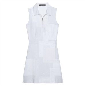 G/FORE Womens Bandana Print Zip Collar Dress Snow size 4